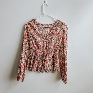 Old Navy Floral Fall Top